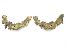 1 (ONE) Antique solid brass ormolu ornament, furniture decoration, salvage hardware.
