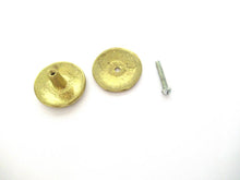 1 (ONE) Antique brass Drawer knob, Cabinet pull. Brass cabinet hardware.