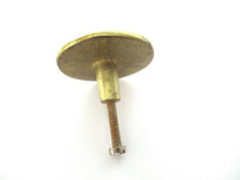 1 (ONE) Antique brass Drawer knob, Cabinet pull. Brass cabinet hardware.