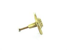 1 (ONE) Antique brass Drawer knob, Cabinet pull. Brass cabinet hardware.