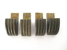 Set 4 pcs Brass Paws, Antique Solid Brass Claws / Feet, Cabinet Hardware, Foot.