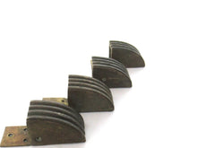 Set 4 pcs Brass Paws, Antique Solid Brass Claws / Feet, Cabinet Hardware, Foot.