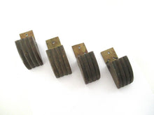 Set 4 pcs Brass Paws, Antique Solid Brass Claws / Feet, Cabinet Hardware, Foot.