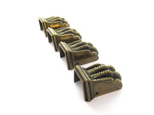 Set of 4 Brass Lion Paws, Solid Brass Claws / Feet, Cabinet Hardware, Foot.