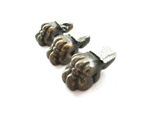 Set of 3 Brass Lion Paws, Antique Solid Brass Claws / Feet.