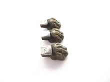 Set of 3 Brass Lion Paws, Antique Solid Brass Claws / Feet.