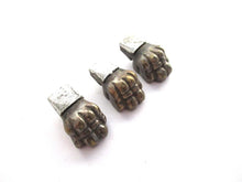 Set of 3 Brass Lion Paws, Antique Solid Brass Claws / Feet.