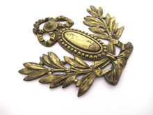 Antique Brass furniture applique, embellishment, pediment.