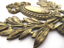 Antique Brass furniture applique, embellishment, pediment.