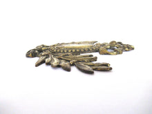 Antique Brass furniture applique, embellishment, pediment.
