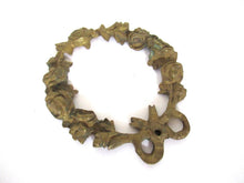 Authentic Brass Wreath applique, Furniture Hardware. Empire embellishment. Restoration supply.