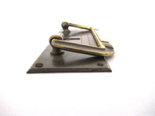 Brass Cabinet Drawer Pull, Keyhole Cover, Escutcheon.
