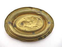 Antique Stamped, pressed Brass, Copper Ornament, brass furniture applique, handle escutcheon.