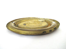 Antique Stamped, pressed Brass, Copper Ornament, brass furniture applique, handle escutcheon.