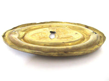 Antique Stamped, Pressed Brass, Copper Ornament. Lion, furniture applique, escutcheon, keyhole cover.