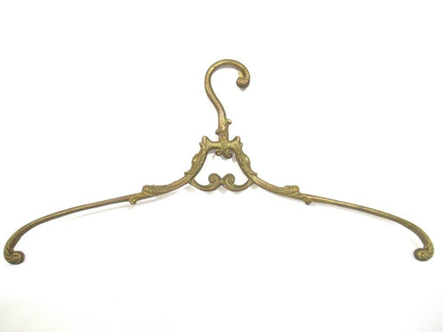 Brass Clothes Hanger, Wedding dress, bride hanger, Victorian Style.