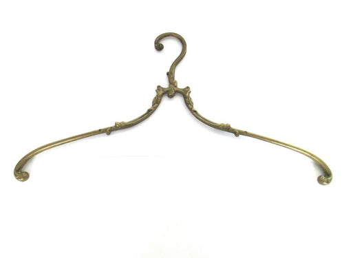 1 (ONE) Wedding Dress Hanger, Brass Clothes Hanger, Victorian Style.
