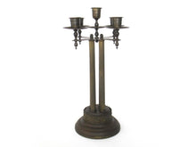 Antique Brass 5 arm Candle Holder. Antique Solid Brass 5 arm Candelabra.