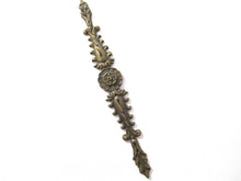 Brass Antique Cabinet Ornament Furniture Applique. Decoration mount, Authentic hardware, restoration supplies.