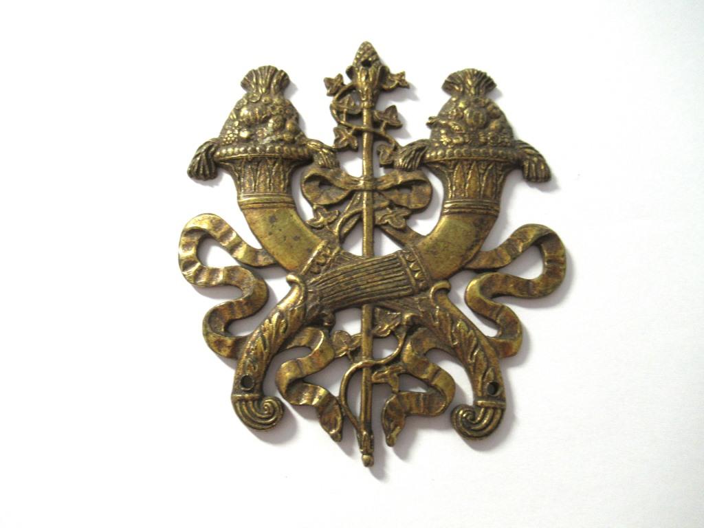 Antique Brass applique, ornament, embellishment, pediment.