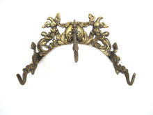Brass Coat Rack, Fish, dragon, birds, Hall entry decor.