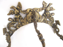 Brass Coat Rack, Fish, dragon, birds, Hall entry decor.