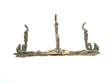 Brass Coat Rack, Fish, dragon, birds, Hall entry decor.