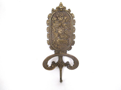 Solid Brass Ornate Wall hook, Coat hook, Victorian wall hook, Victorian Coat hook.