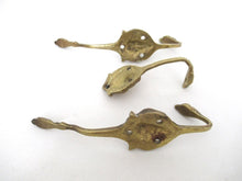 Set 3 pcs Antique Brass Lion Head Coat hooks, Wall hooks.