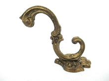 1 (ONE) Solid Brass Ornate Wall hook, Coat hook made in Italy. #836G21FK8