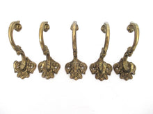 1 (ONE) Solid Brass Ornate Wall hook, Coat hook made in Italy. #836G21FK8