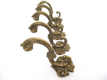 1 (ONE) Solid Brass Ornate Wall hook, Coat hook made in Italy. #836G21FK8