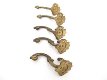 1 (ONE) Solid Brass Ornate Wall hook, Coat hook made in Italy. #836G21FK8