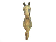 Set of 3 pcs Solid Brass Horse Head Wall hooks, Coat hooks, Hanger, horse head.
