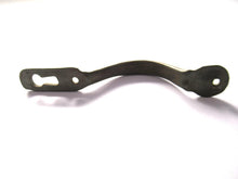 Authentic vintage cabinet handle including keyhole cover, escutcheon.