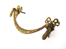 Antique Drawer Handle. Ornamental Furniture Applique. Drawer embellishment. Authentic 19th century hardware.