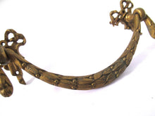 Antique Drawer Handle. Ornamental Furniture Applique. Drawer embellishment. Authentic 19th century hardware.