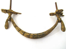 Antique Drawer Handle. Ornamental Furniture Applique. Drawer embellishment. Authentic 19th century hardware.
