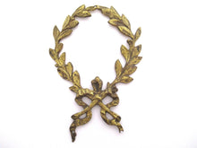 Authentic Brass Wreath Embellishment, Furniture Hardware. Restoration supply.