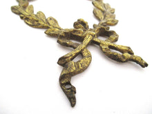 Authentic Brass Wreath Embellishment, Furniture Hardware. Restoration supply.