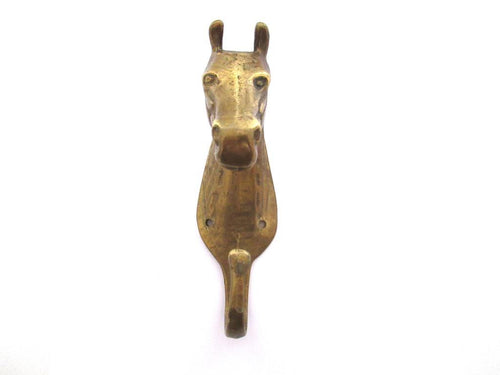 Solid Brass Horse Head Wall hook, Coat hook, Hanger, horse head.