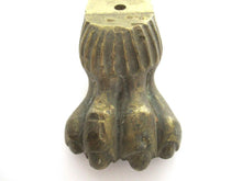 Solid Brass Lion Claw or Foot. XL 44 oz. Authentic furniture restoration supplies.