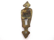 Antique Ornate Keyhole cover lion head, escutcheon, key hole, Empire, keyhole plate, solid brass.