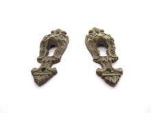 Antique Ornate Keyhole cover lion head, escutcheon, key hole, Empire, keyhole plate, solid brass.