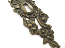 Antique ornate Keyhole Cover 5 inch, escutcheon, keyhole frame, victorian style.