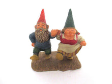 Gnomes on wooden shoes 'What a Beautiful Day' Gnome figurine after a design by Rien Poortvliet.