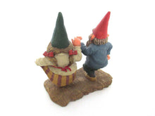 Gnomes on wooden shoes 'What a Beautiful Day' Gnome figurine after a design by Rien Poortvliet.