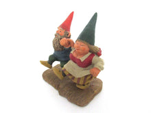 Gnomes on wooden shoes 'What a Beautiful Day' Gnome figurine after a design by Rien Poortvliet.