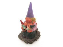 Breastfeeding Gnome figurine after a design by Rien Poortvliet 'Catherine with baby's '. Twin gift