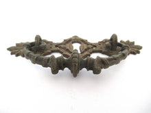 1 (ONE) Antique Solid brass Ornate Drawer Handle, Drawer Drop Pull.